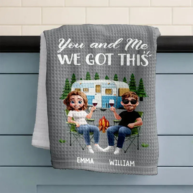 Camper Sweet Camper Personalized Kitchen Towel